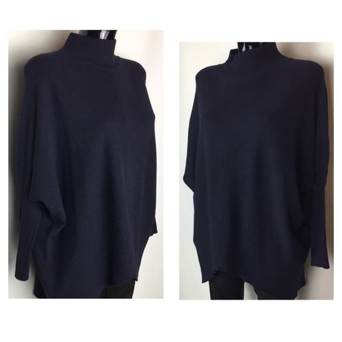 Oversize Pullover navy